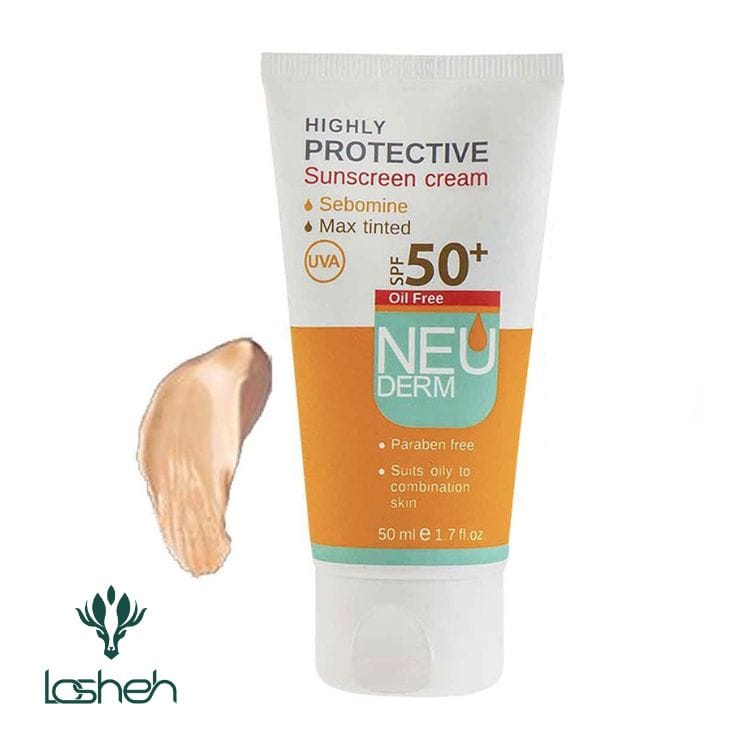 کرم ضدآفتاب فاقد چربی هایلی پروتکتیو نئودرم ⁺SPF50|ضدآفتاب رنگی تیره فاقدچربی SPF50 نئودرم کرم ضدآفتاب فاقد چربی هایلی پروتکتیو نئودرم ⁺SPF50