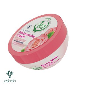 کرم کاسهای مرطوب کننده صورت و بدن با رایحه رز و شیر آردن هرباسنس