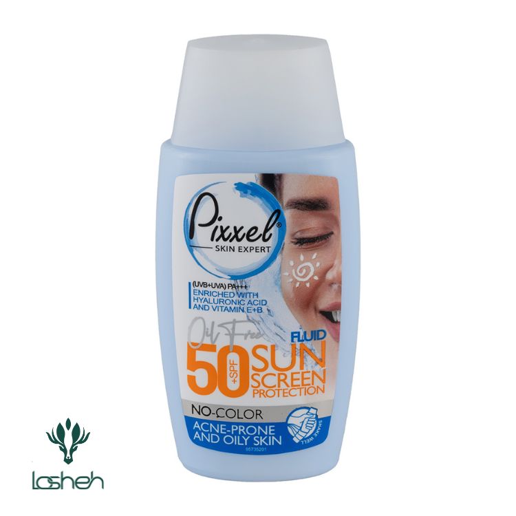 کرم ضد آفتاب SPF50 پیکسل مناسب پوست چرب و جوش دار|ضد آفتاب بدون رنگ پیکسل مناسب پوست چرب|کرم ضدآفتاب بدون رنگ پیکسل SPF50 مدل Prone Skin کرم ضد آفتاب SPF50 پیکسل مناسب پوست چرب و جوش دار