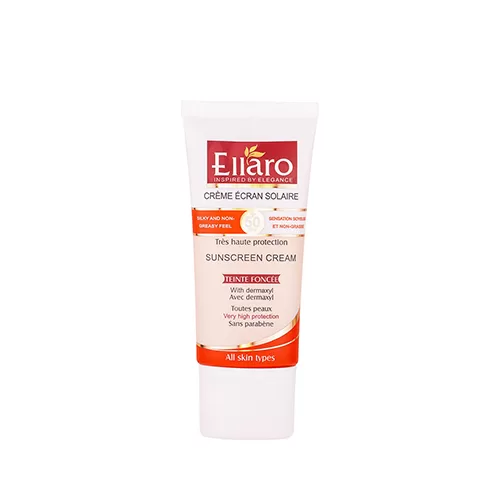 all-skin-sunscreen-spf50-natural-beige-ellaro-jpg کرم ضد آفتاب انواع پوست SPF 50 الارو