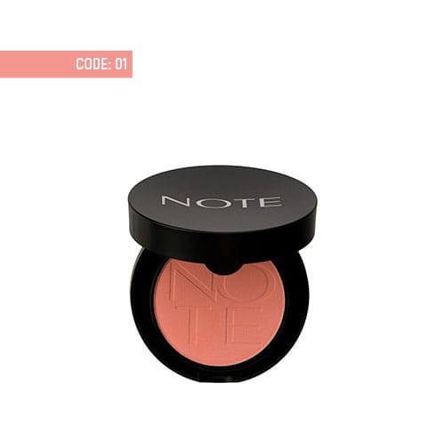 note-luminous-silk-compact-blusher-01-pinky-beach رژگونه ساده لومینوس سیلک نوت