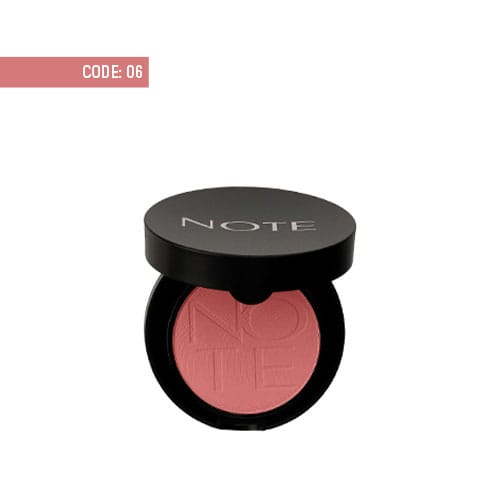 note-luminous-silk-compact-blusher-06-sandy-pink رژگونه ساده لومینوس سیلک نوت