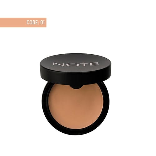note-luminous-silk-cream-powder-01-beige-1 پنكک چرب لومينوس سيلک نوت