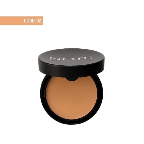 note-luminous-silk-cream-powder-02-natural-beige پنكک چرب لومينوس سيلک نوت