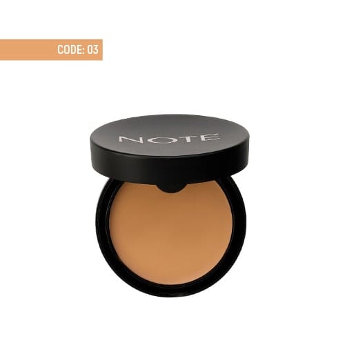 note-luminous-silk-cream-powder-03-medium-beige پنكک چرب لومينوس سيلک نوت