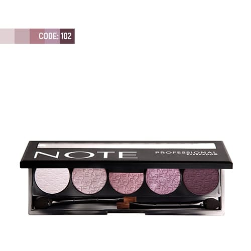 note-professional-eyeshadow-102 پالت سایه چشم پروفشنال نوت