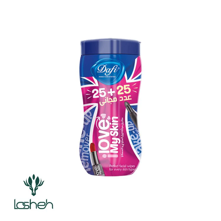 دستمال مرطوب آرایش کمر باریک ۵۰ برگی دافی دستمال مرطوب آرایش کمر باریک ۵۰ برگی دافی