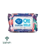 دستمال مرطوب پاک‌کننده آرایش دافی مدل Q10 (طرح گل ۳) ۵۰ عددی