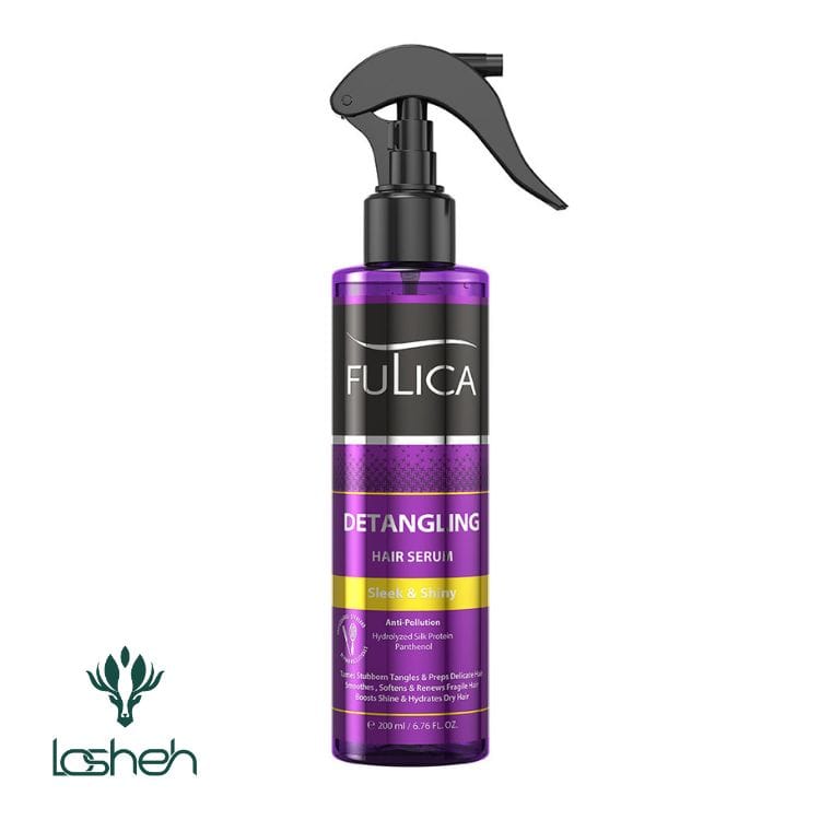 سرم براق کننده مو فولیکا مدل Detanglin ۲|سرم براق کننده و باز کننده گره مو فولیکا مناسب مو فر و مجعد حجم 200 میل|سرم براق کننده مو فولیکا مدل Detanglin ۲ سرم براق کننده مو فولیکا مدل Detanglin
