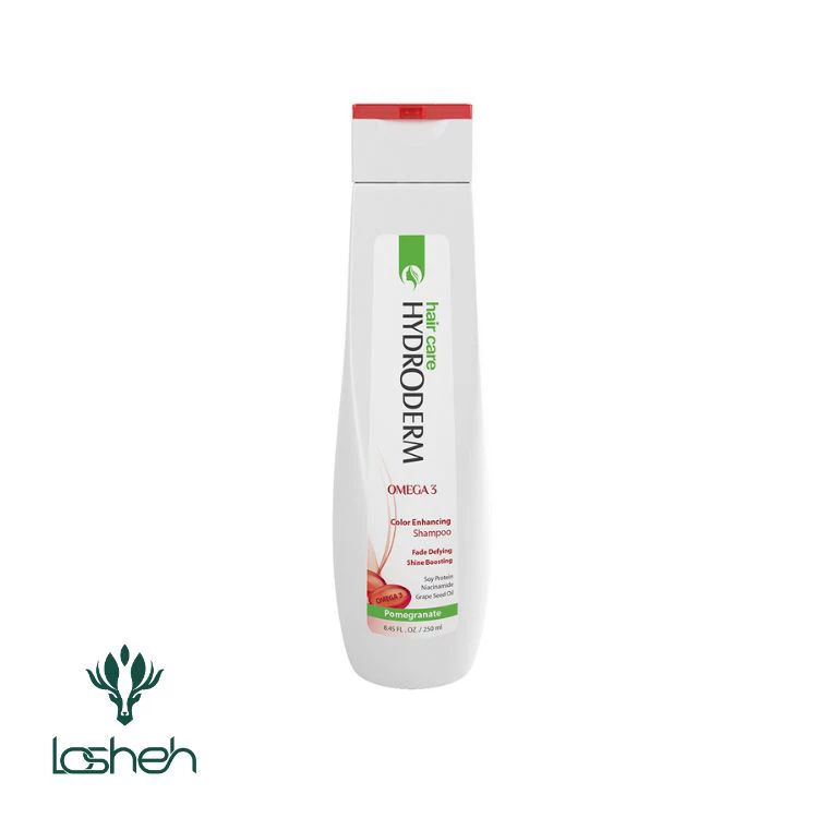 شامپو تثبیت کننده رنگ امگا3 هیدرودرم|شامپو تثبیت کننده موهای رنگ شده هیدرودرم 400 میل شامپو تثبیت کننده رنگ امگا3 هیدرودرم