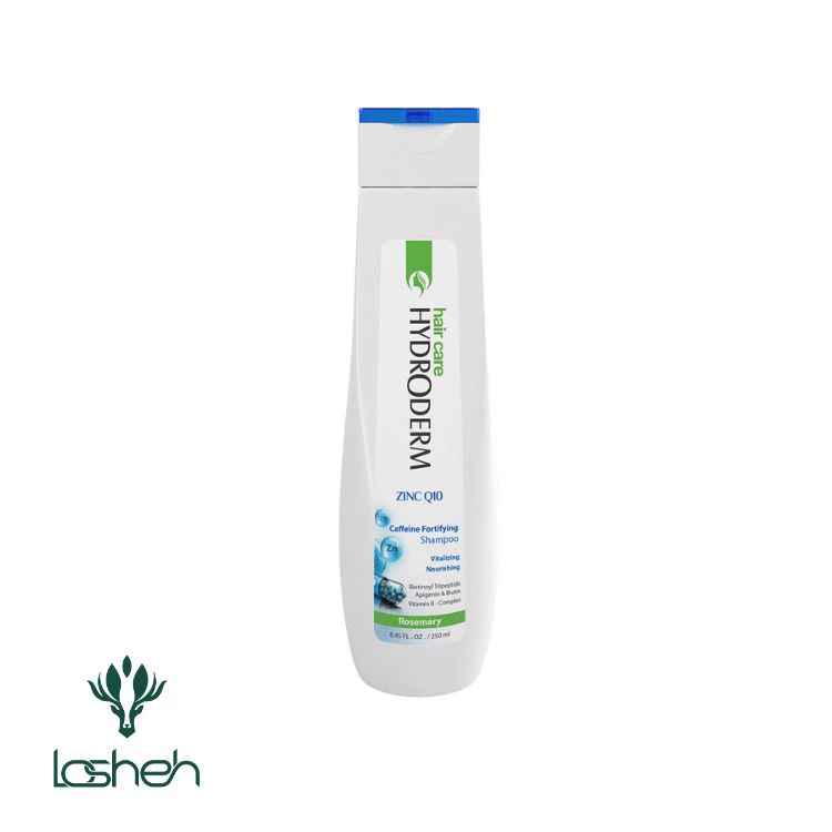 شامپو تقویت کننده موی سر زینک Q10 هیدرودرم|شامپو تقویت کننده و مغذی موی هیدرودرم حاوی زینک و Q10 حجم 400 میل شامپو تقویت کننده موی سر زینک Q10 هیدرودرم