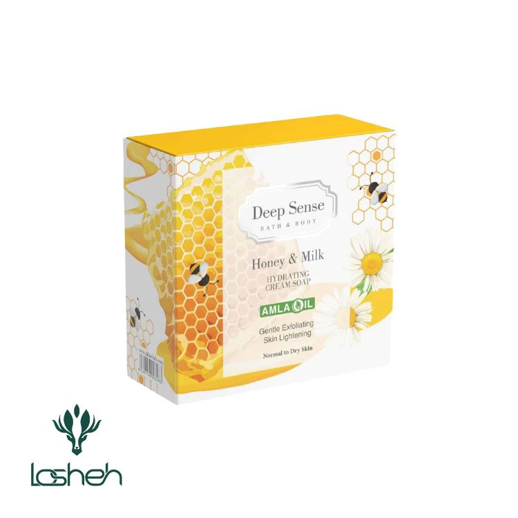 صابون کرمی آبرسان شیر و عسل دیپ سنس صابون کرمی آبرسان شیر و عسل دیپ سنس