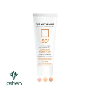 خرید و قیمت ضدآفتاب رنگی فلوئیدی درماتیپیک پوست چرب SPF50