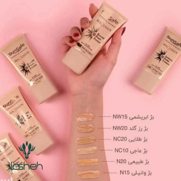 ضدآفتاب-کرم-پودری-و-پرایمری-مکیسان-SPF50-سان-سیف-۲ ضدآفتاب کرم پودری و پرایمری مکیسان SPF50 سان سیف