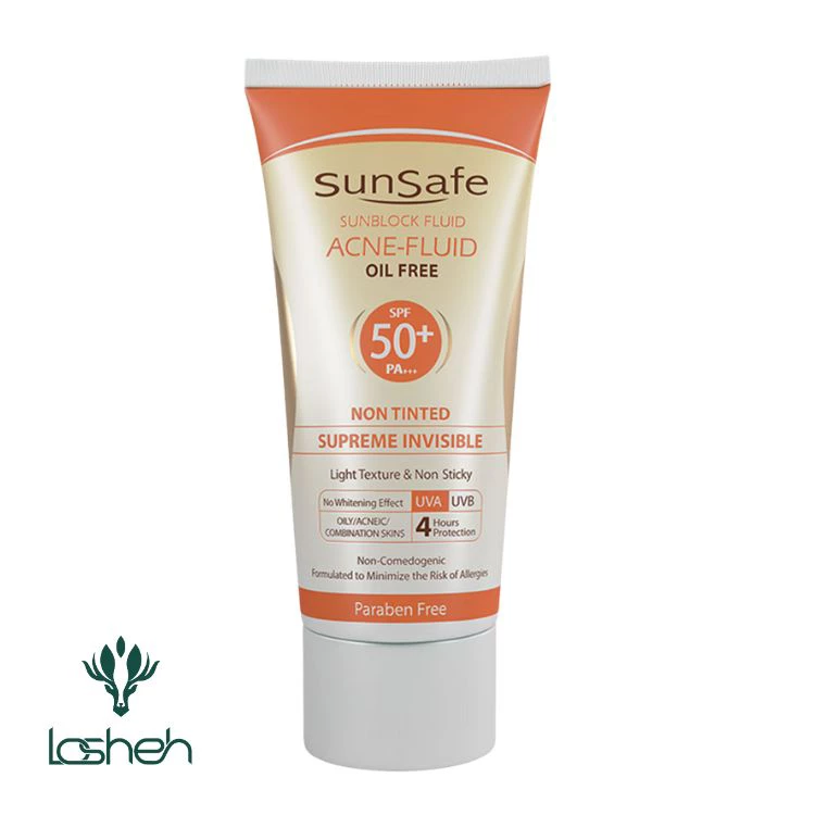 فلوئید ضدآفتاب فاقدچربی SPF50 سان سیف فلوئید ضدآفتاب فاقدچربی SPF50 سان سیف
