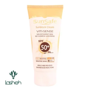 كرم ضدآفتاب فیزیکال پوست حساس SPF 50 سان سیف