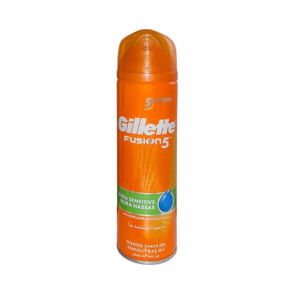 ژل اصلاح مردانه ژیلت Fusion مناسب پوست حساس 200 میل ژل اصلاح مردانه ژیلت Fusion مناسب پوست حساس 200 میل