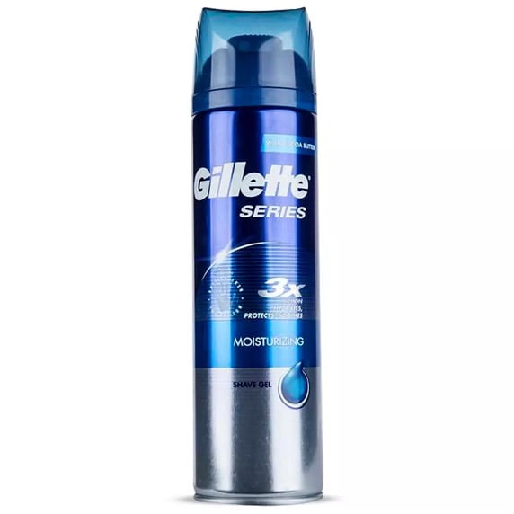 ژل اصلاح ژیلت سری 3X مدل Moisturizing حجم 200 میل ژل اصلاح ژیلت سری 3X مدل Moisturizing حجم 200 میل