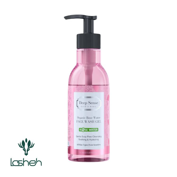 ژل شستشوی صورت گلاب دیپ سنس ژل شستشوی صورت گلاب دیپ سنس
