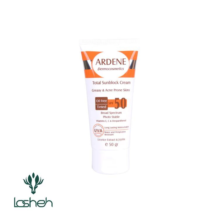 کرم ضدآفتاب SPF50 آردن مخصوص پوست چرب و جوش دار کرم ضدآفتاب SPF50 آردن مخصوص پوست چرب و جوش دار