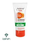 کرم ضدآفتاب آکنه سول پلاس SPF50 بی رنگ فاقد چربی آردن سان